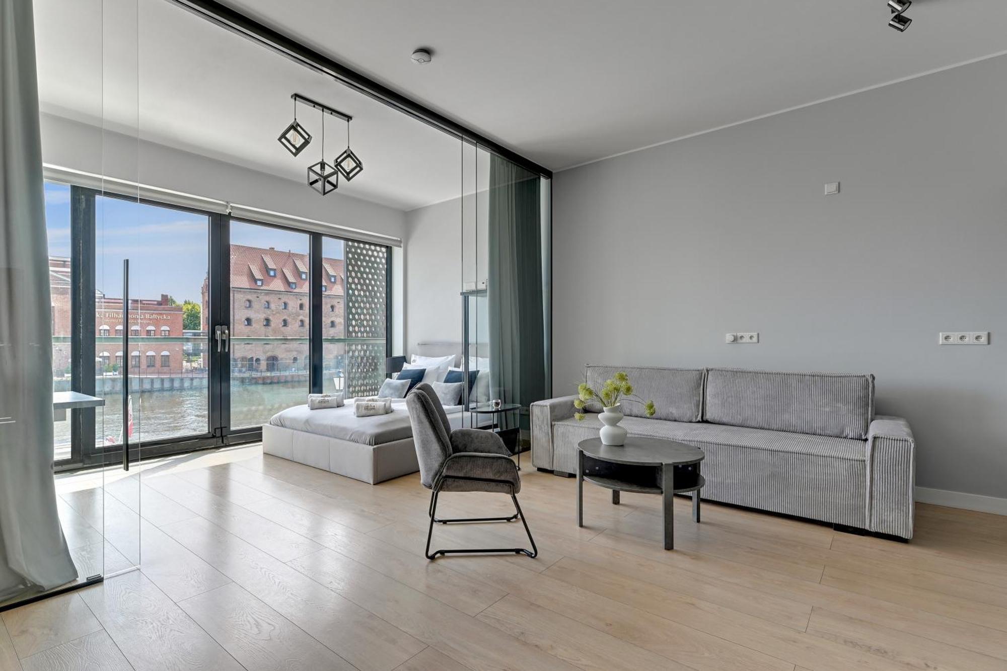 Symfonia Amazing River View Apartment By Downtown Apartments 그단스크 외부 사진